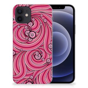 iPhone 12 | 12 Pro (6.1") Hoesje maken Swirl Pink