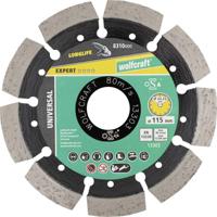Wolfcraft 8310000 Diamanten doorslijpschijf 115 mm 1 stuk(s) Beton, Klinker, Natuursteen, Puimsteen, Kalkzandsteen