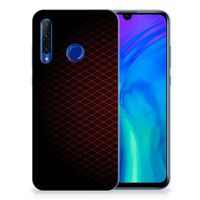 Honor 20 Lite TPU bumper Geruit Rood - thumbnail