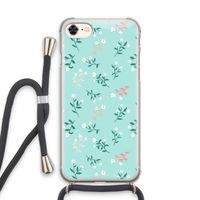Small white flowers: iPhone 8 Transparant Hoesje met koord