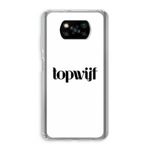 Topwijf Wit: Xiaomi Poco X3 NFC Transparant Hoesje