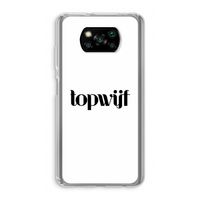 Topwijf Wit: Xiaomi Poco X3 NFC Transparant Hoesje Topwijf Wit: Xiaomi Poco X3 NFC Transparant Hoesje