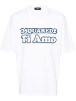 DSQUARED2 logo-print cotton T-shirt - Blanc - thumbnail