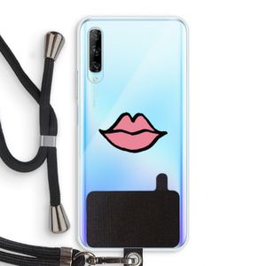 Kusje: Huawei P Smart Pro Transparant Hoesje met koord