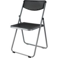 Klapstoel voor buiten/binnen - zwart - 48 x 82 cm - stevig kunststof - Bijzet stoelen - Vouwstoelen Klapstoel voor buiten/binnen - zwart - 48 x 82 cm - stevig kunststof - Bijzet stoelen - Vouwstoelen