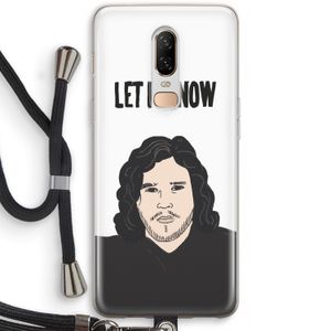 Let It Snow: OnePlus 6 Transparant Hoesje met koord