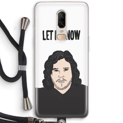Let It Snow: OnePlus 6 Transparant Hoesje met koord
