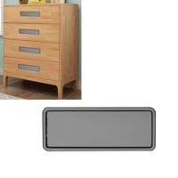 Eenvoudige garderobe slotted scrub handvat verborgen verzonken lade onzichtbare handvat gat afstand: 96mm (grijs)