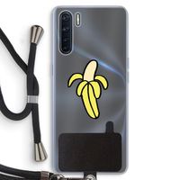 Banana: Oppo A91 Transparant Hoesje met koord