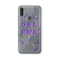 GRL PWR: Samsung Galaxy A11 Transparant Hoesje
