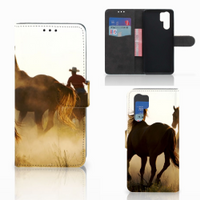 Huawei P30 Pro Telefoonhoesje met Pasjes Design Cowboy - thumbnail