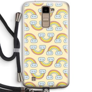 Regenboog: LG K10 (2016) Transparant Hoesje met koord