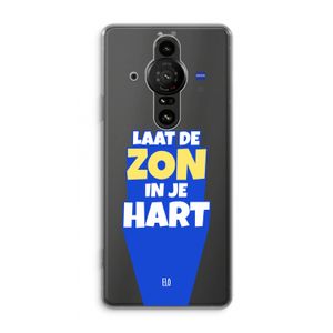 Laat de zon in je hart: Sony Xperia Pro-I Transparant Hoesje