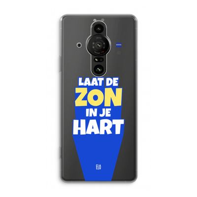 Laat de zon in je hart: Sony Xperia Pro-I Transparant Hoesje