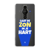Laat de zon in je hart: Sony Xperia Pro-I Transparant Hoesje Laat de zon in je hart: Sony Xperia Pro-I Transparant Hoesje