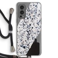 Gespikkelde marmer: OnePlus Nord 2 5G Transparant Hoesje met koord