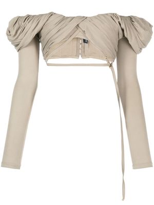 Jacquemus blouse Le haut Spalla à épaule dénudée - Tons neutres