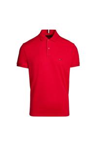 Tommy Hilfiger Regular Fit Polo shirt Korte mouw wijnrood