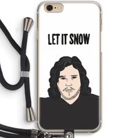 Let It Snow: iPhone 6 / 6S Transparant Hoesje met koord