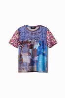 T-shirt met patch Polynesië - BLUE - XS