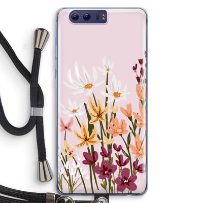 Painted wildflowers: Honor 9 Transparant Hoesje met koord