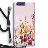 Painted wildflowers: Honor 9 Transparant Hoesje met koord