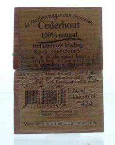 Cederhout ladenblok 100% natuurlijk