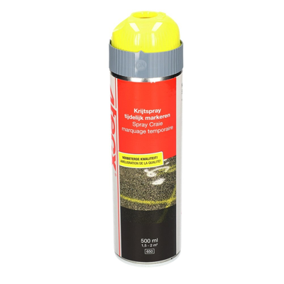 4tecx Krijtspray tijdelijk markeren geel 500ml