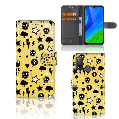 Telefoonhoesje met Naam Huawei P Smart 2020 Punk Geel Telefoonhoesje met Naam Huawei P Smart 2020 Punk Geel