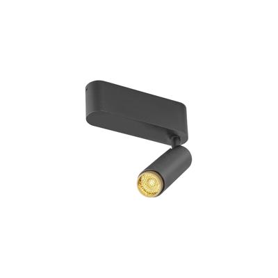 SLV OpbouwspotGrip! S zwart met goud 3000K - 1009039