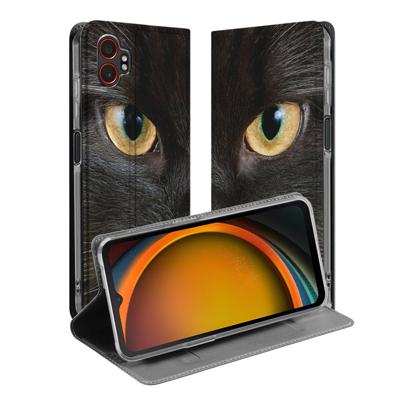 Samsung Galaxy Xcover 7 Pro Book | Wallet Case | Zwarte Kat