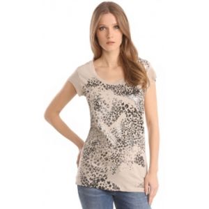 SS RN SKIN TEE - Guess - Shirts en tops - Beige