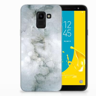 Smartphone hoesje Samsung Galaxy J6 2018 Painting Grey Smartphone hoesje Samsung Galaxy J6 2018 Painting Grey