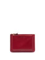 Comme Des Garçons Wallet portefeuille en cuir à double zip - Rouge