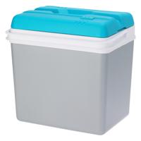 Koelbox - 24 L - kunststof - grijs - 36 x 27 x 40 cm