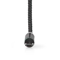 Nedis CCGB60630BK20 USB-kabel USB 2.0 2 m USB A Micro-USB B Zwart - thumbnail