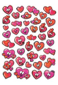 HERMA MAGIC stickers hearts stone 1 sheet etiket