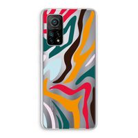 Colored Zebra: Xiaomi Mi 10T 5G Transparant Hoesje
