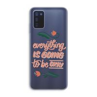 Optimistic flower girl: Samsung Galaxy A03s Transparant Hoesje