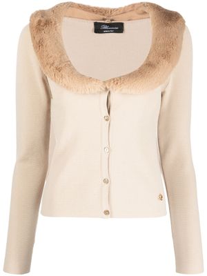 Blumarine cardigan à encolure ronde - Marron
