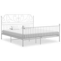 Bedframe metaal wit 180x200 cm