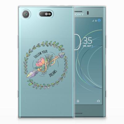 Sony Xperia XZ1 Compact Telefoonhoesje met Naam Boho Dreams Sony Xperia XZ1 Compact Telefoonhoesje met Naam Boho Dreams