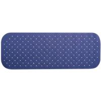 MSV Douche|bad anti-slip mat badkamer - rubber - blauw - 36 x 97 cm