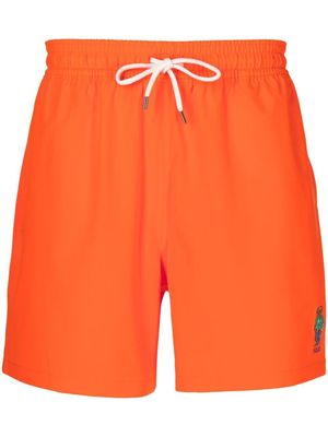 Polo Ralph Lauren short de bain à motif Traveller Polo Pony - Orange