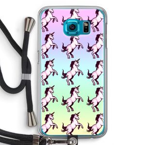 Musketon Unicorn: Samsung Galaxy S6 Transparant Hoesje met koord