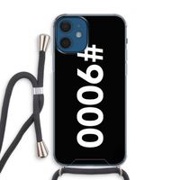 #9000: iPhone 12 Transparant Hoesje met koord