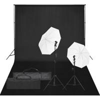 VidaXL Fotostudioset met verlichtingsset en achtergrond