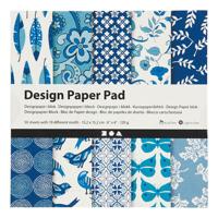 Creativ Company Design papierblok blauw, 50 vellen