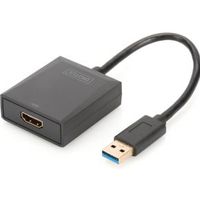 Digitus DA-70841 USB 3.0 HDMI Zwart kabeladapter/verloopstukje