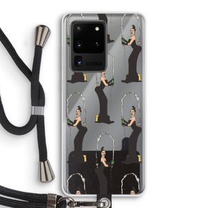 Pop Some Kim: Samsung Galaxy S20 Ultra Transparant Hoesje met koord